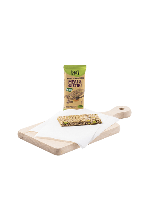 Bio Sesame Bar with Honey and Pistachio 34g