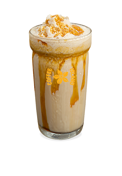 Caramel Toffee Milkshake 16oz Iced Coffee Island Cyprus