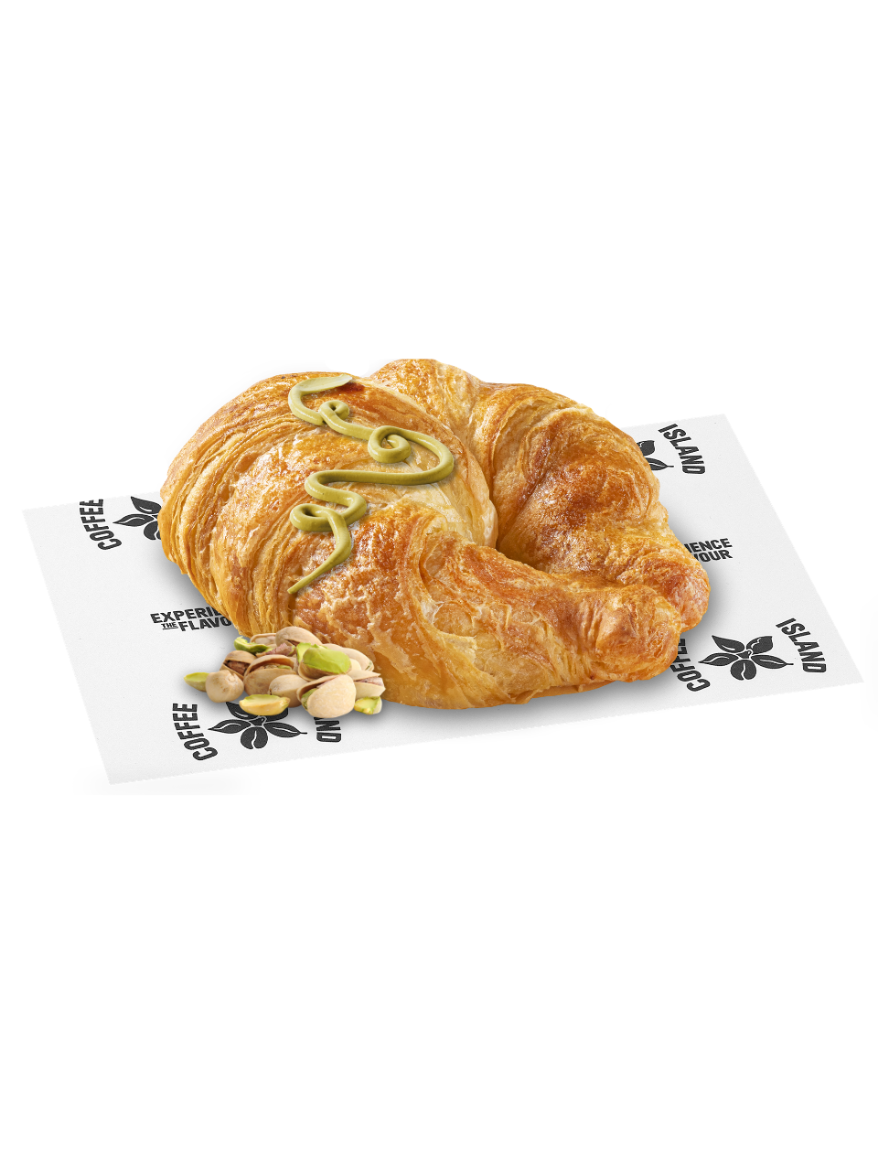 Γαλλικό Butter Croissant με Κρέμα Φιστικιού Αιγίνης