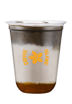 Iced Hojicha Latte Mango