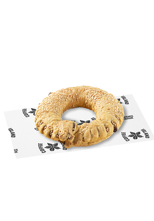 Whole Wheat Bagel with Anthotyro Cheese and Turkey