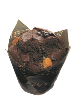 Μάφιν με Τριπλή Σοκολάτα