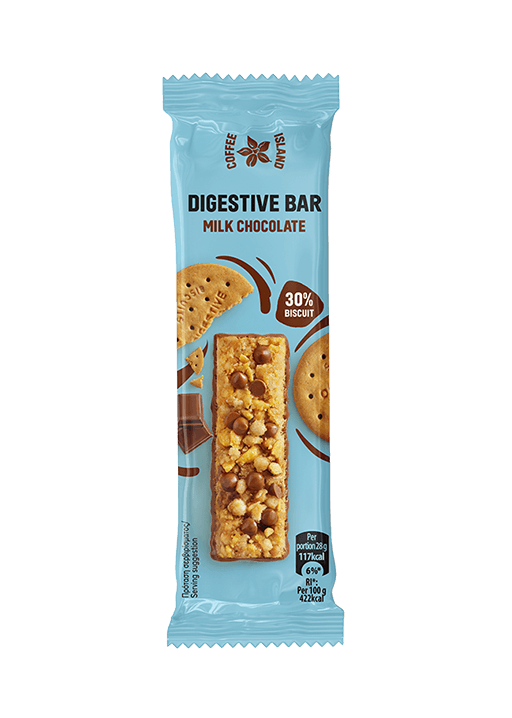 Μπάρα digestive με σοκολάτα γάλακτος
