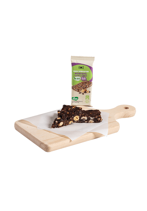 Nut bar with hazelnut, cocoa and raisin 45g