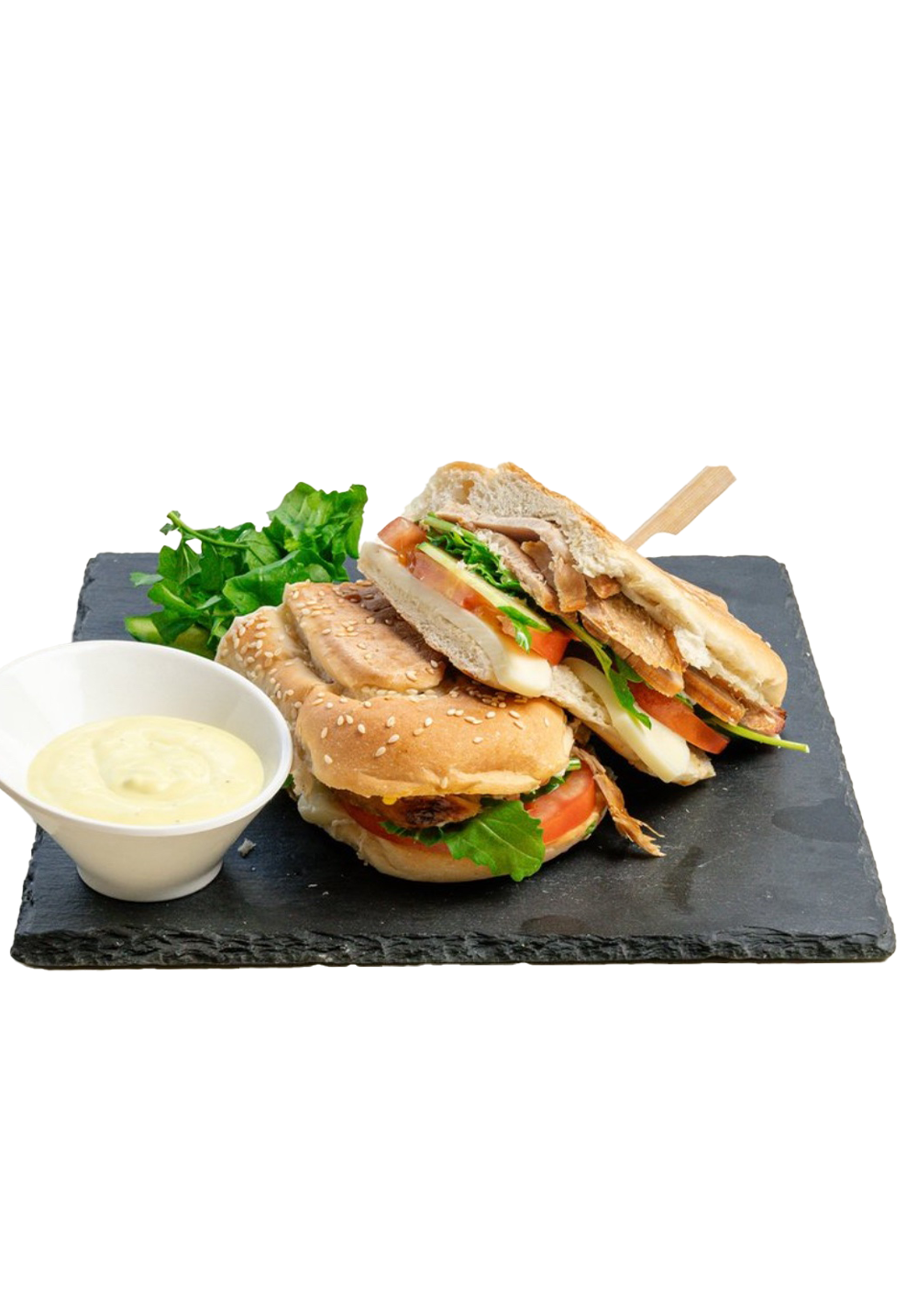 Σάντουιτς με Χοιρινό Ρόστο & Χαλλούμι