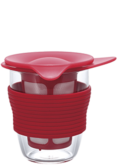 Τσαγιέρα-Ποτήρι 200ml (Κόκκινο)