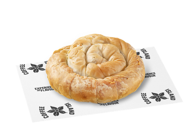 Traditional Spiral Pie With Spinach & Feta Cheese