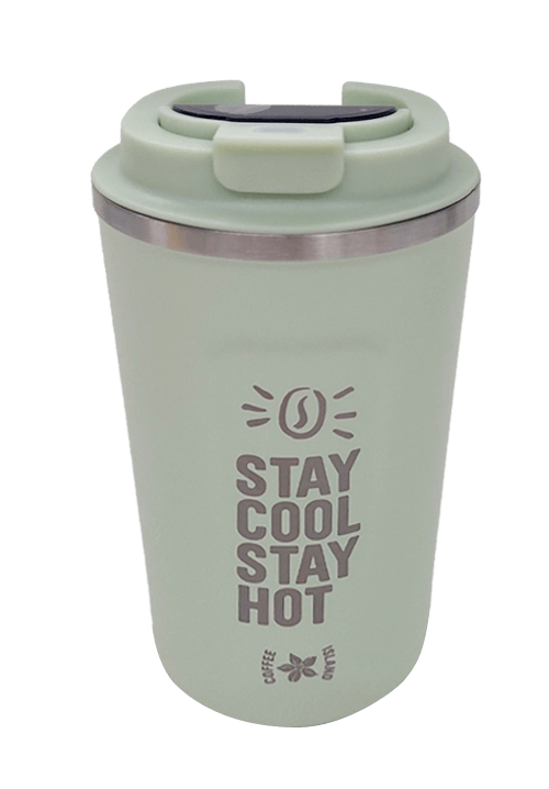 Thermos with electronic thermometer (φιστικί)