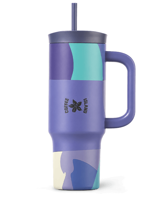 Purple rain 900ml Insulated Tumbler with Handle and Straw