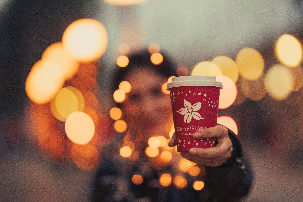 Christmas beverages in Coffee Island…