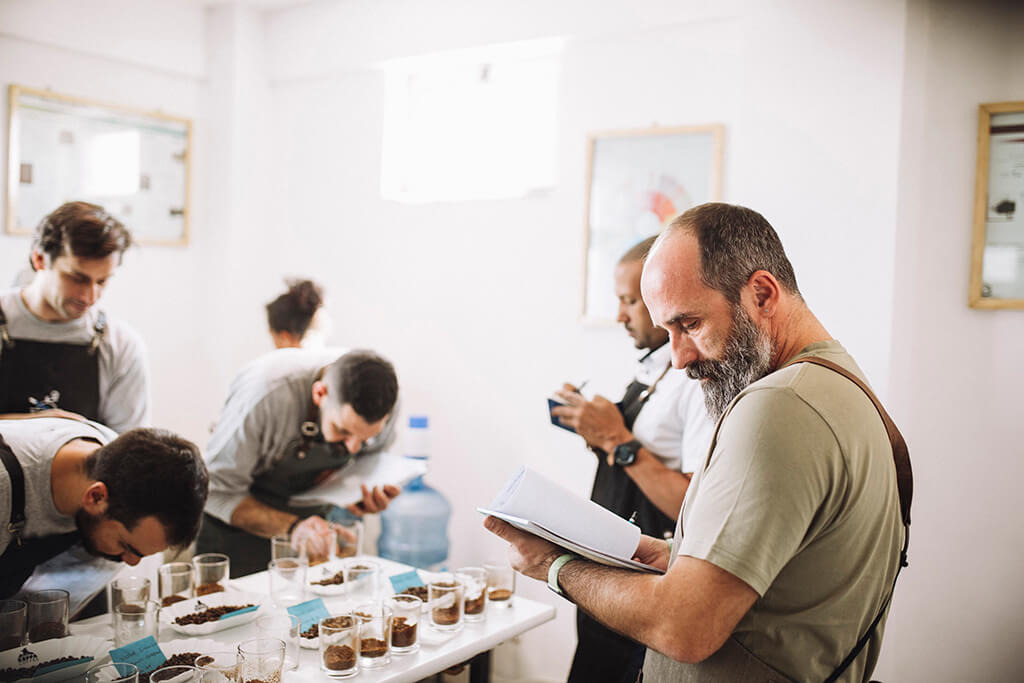 Cupping procedure at Ethiopia