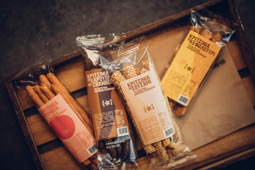 Coffee Island's four new categories of breadsticks.