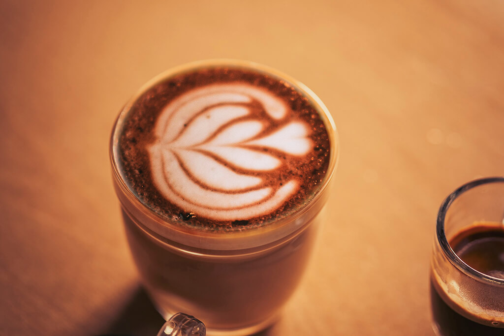 Coffee Island's Spanish latte coffee.